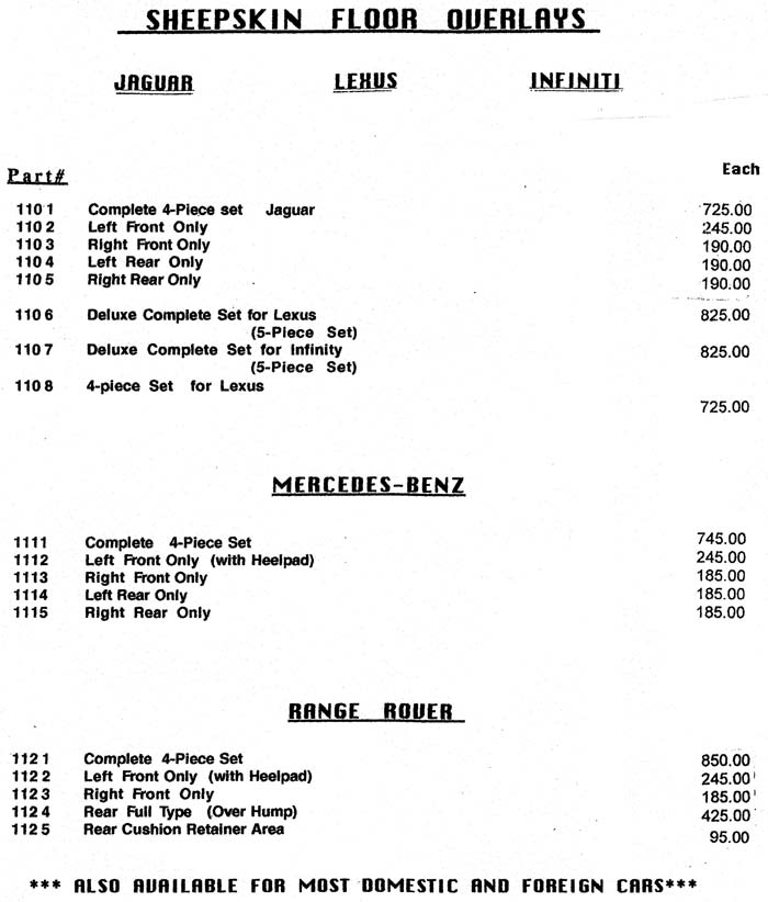 Price List Page 12