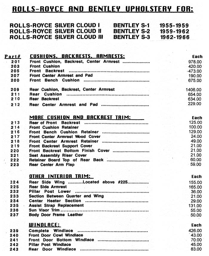 Price List Page 3