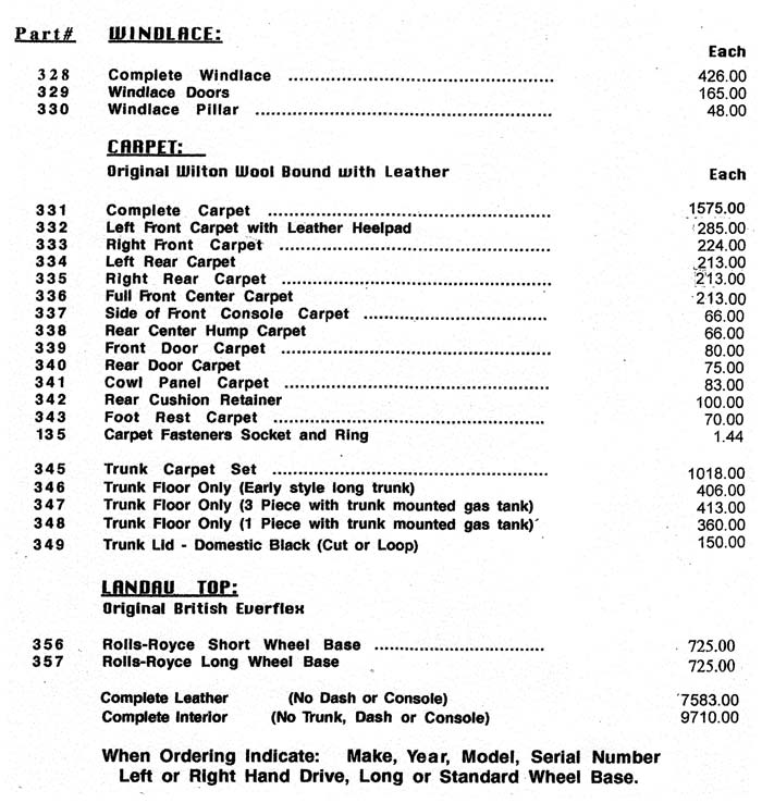 Price List Page 6